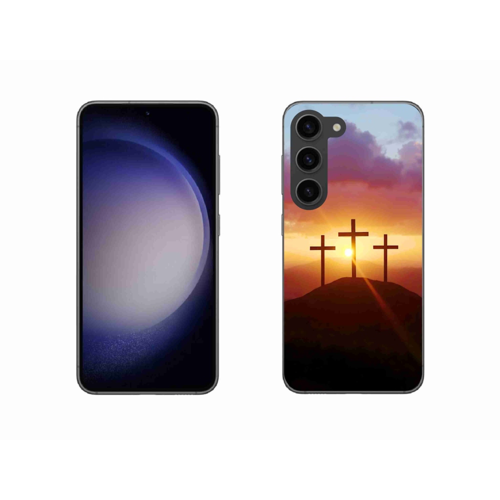 Gélový kryt mmCase na Samsung Galaxy S23 5G - tri kríža
