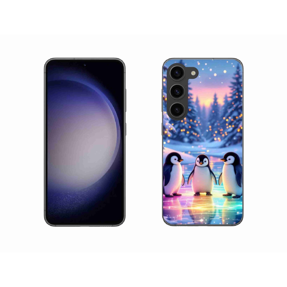 Gélový kryt mmCase na Samsung Galaxy S23 5G - tučniaky