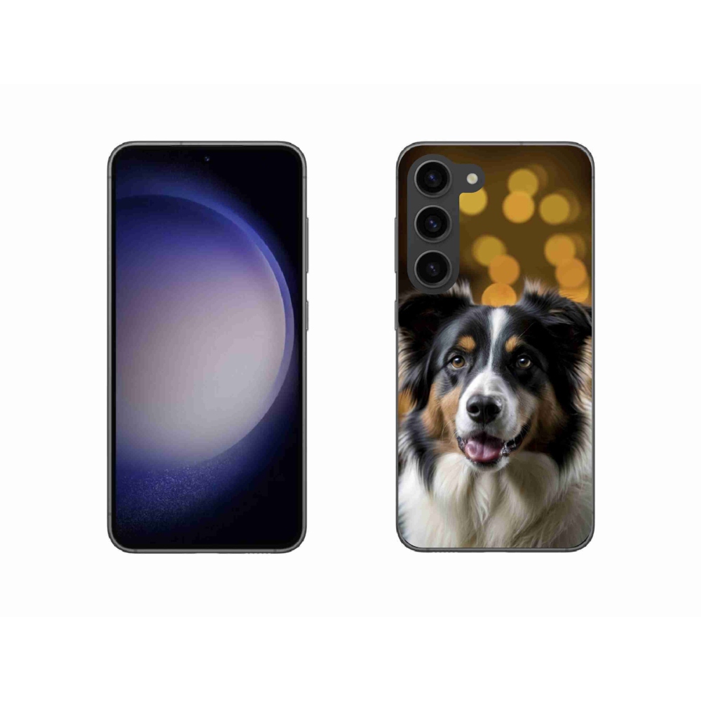Gélový kryt mmCase na Samsung Galaxy S23 5G - usmievavý austrálsky ovčiak
