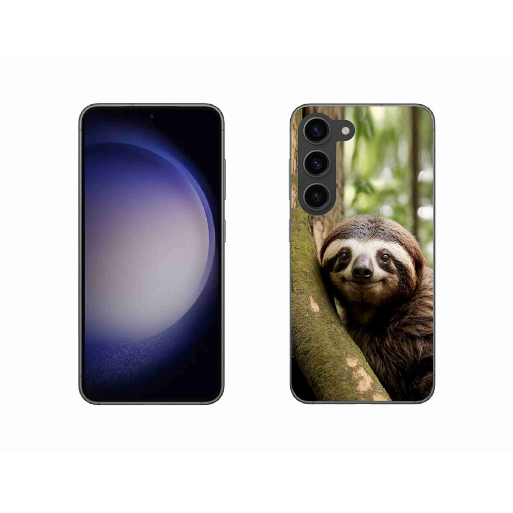 Gélový kryt mmCase na Samsung Galaxy S23 5G - usmievavý leňochod