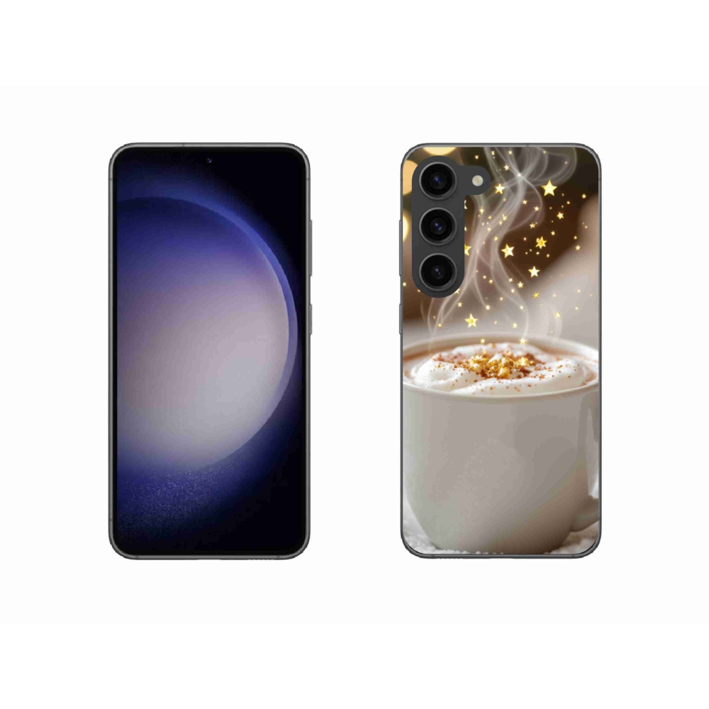 Gélový kryt mmCase na Samsung Galaxy S23 5G - vianočný horúci nápoj