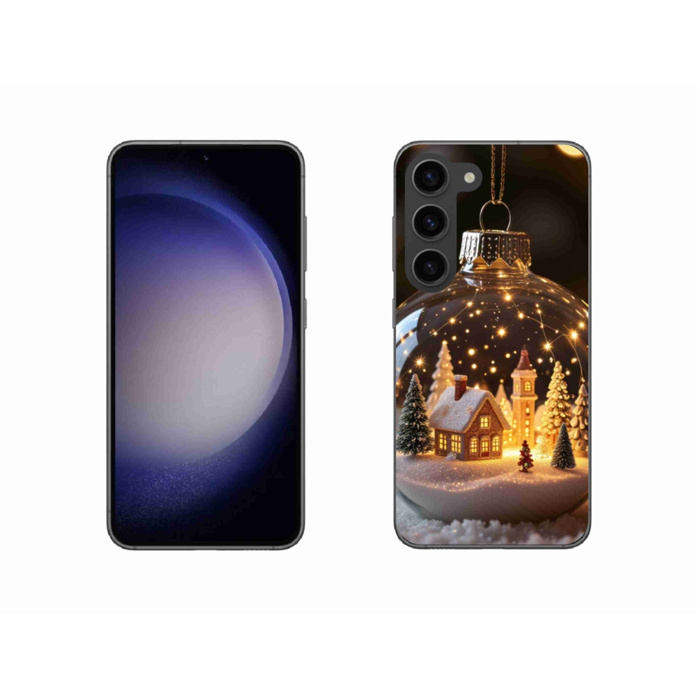 Gélový kryt mmCase na Samsung Galaxy S23 5G - vianočné gule 3