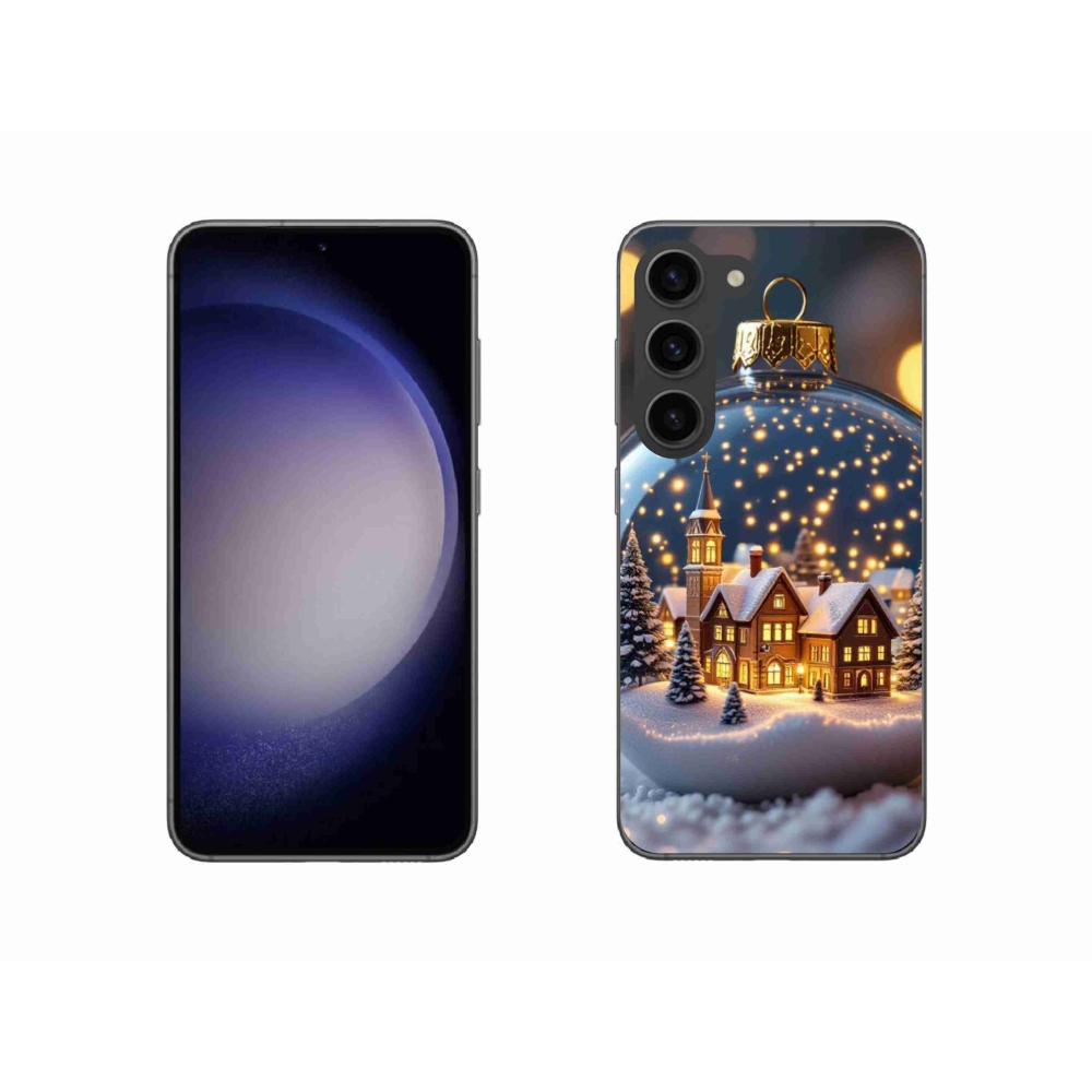 Gélový kryt mmCase na Samsung Galaxy S23 5G - vianočné gule 4