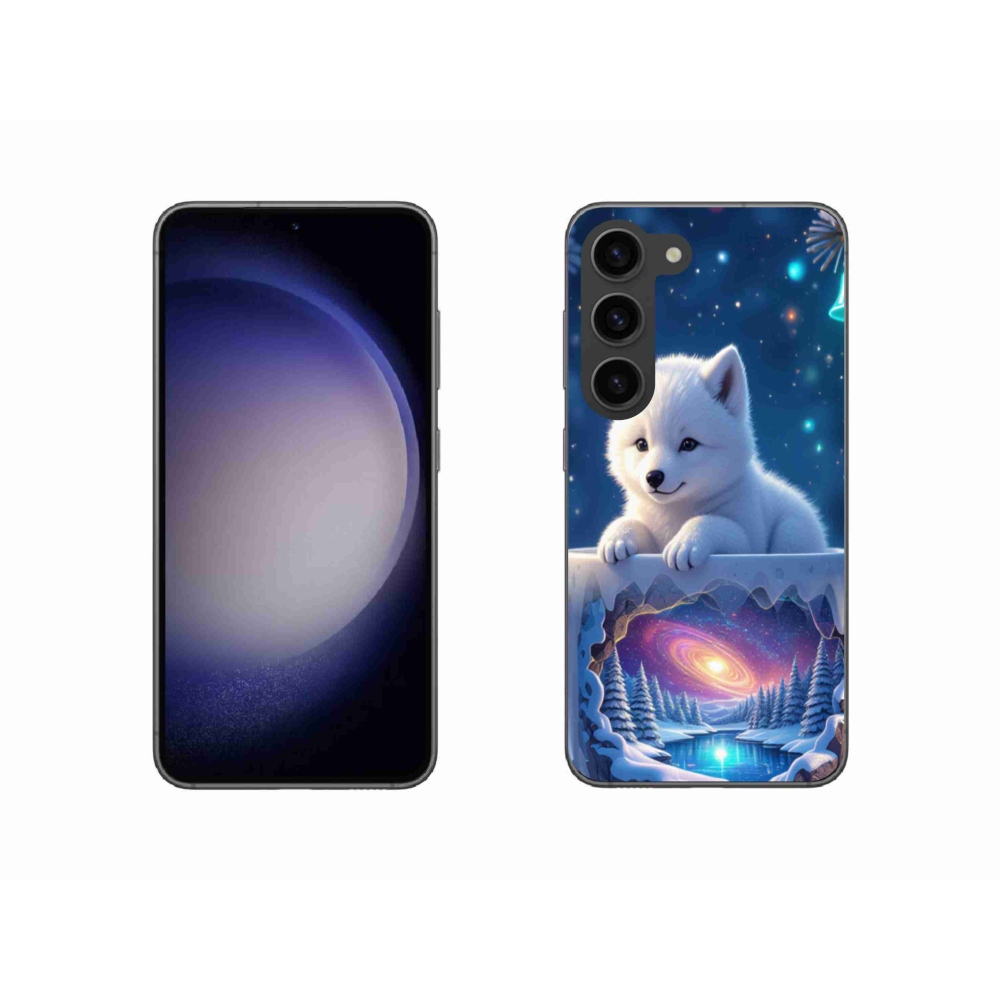 Gélový kryt mmCase na Samsung Galaxy S23 5G - vianočné šteňa