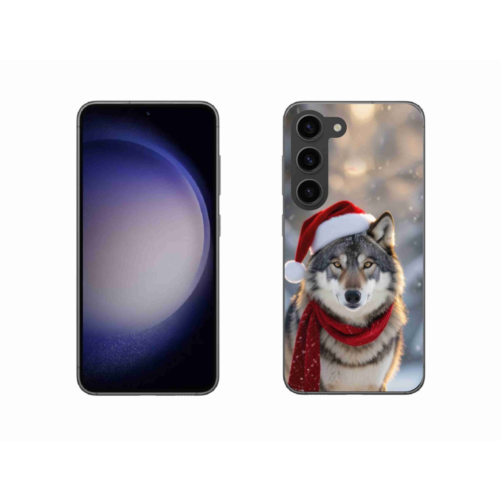 Gélový kryt mmCase na Samsung Galaxy S23 5G - vianočný vlk