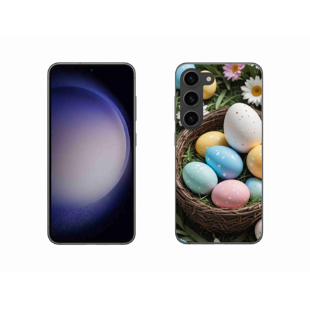 Gélový kryt mmCase na Samsung Galaxy S23 5G - veľkonočné vajíčka 2