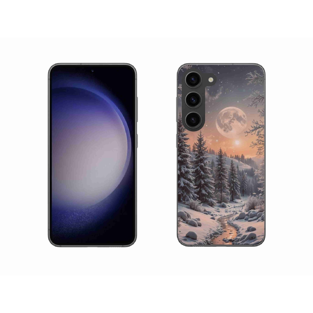 Gélový kryt mmCase na Samsung Galaxy S23 5G - zimná krajina 2