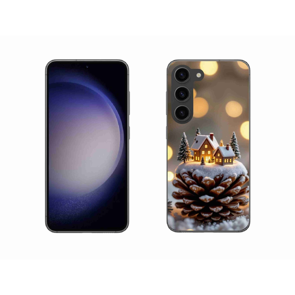 Gélový kryt mmCase na Samsung Galaxy S23 5G - zimná dedinka