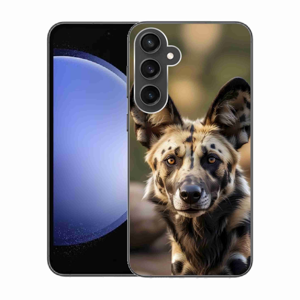Gélový kryt mmCase Samsung Galaxy S23 FE - africký divoký pes