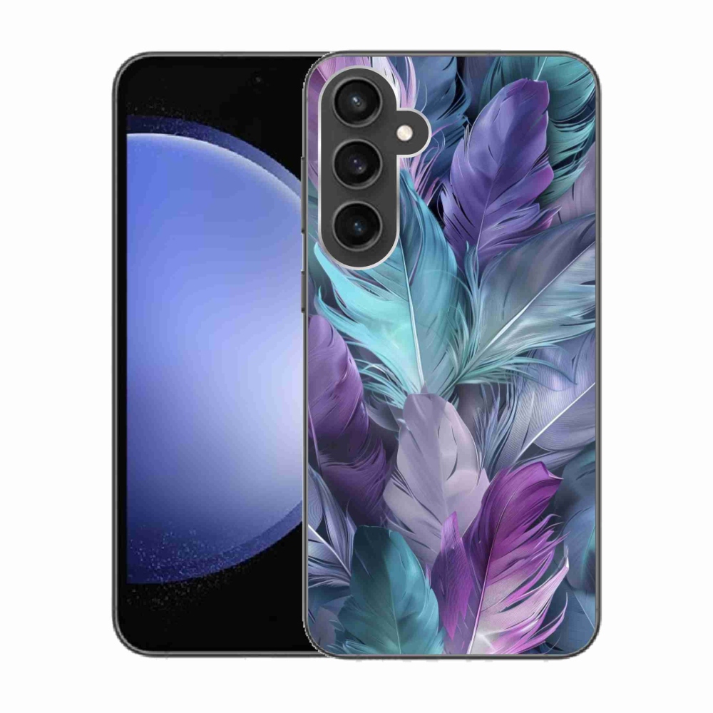 Gélový kryt mmCase na Samsung Galaxy S23 FE - farebné perie 2