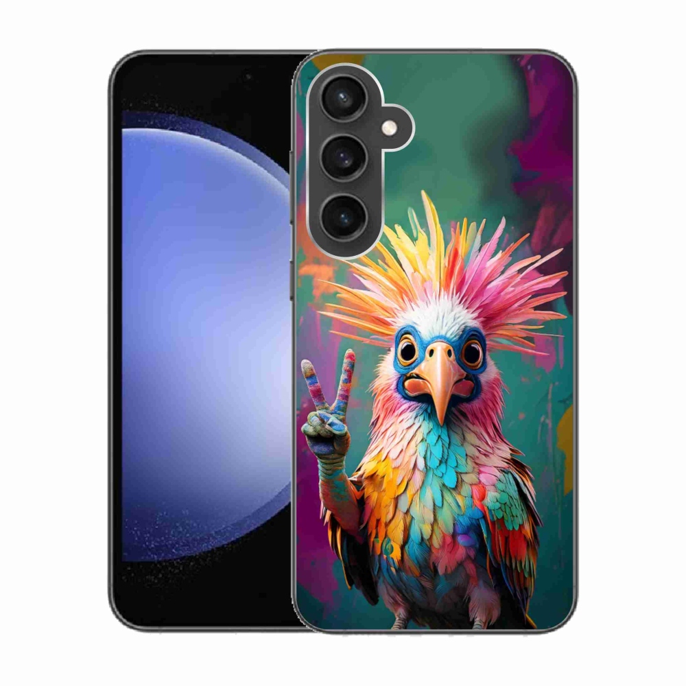 Gélový kryt mmCase na Samsung Galaxy S23 FE - farebný rebel