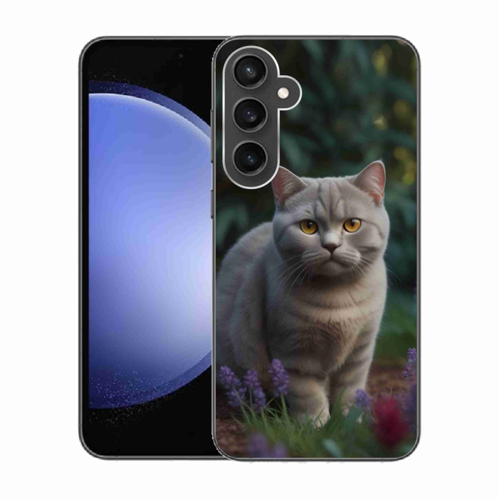 Gélový kryt mmCase na Samsung Galaxy S23 FE - britská mačka