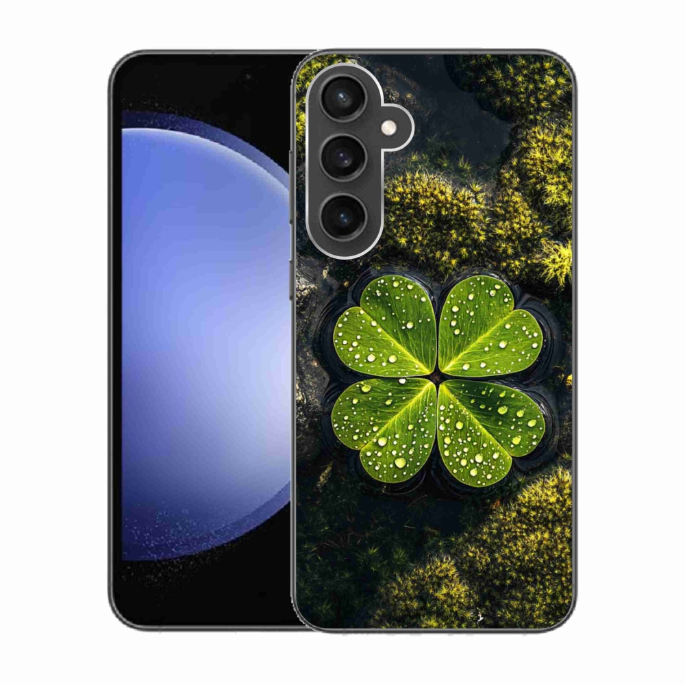 Gélový kryt mmCase na Samsung Galaxy S23 FE - štvorlístok