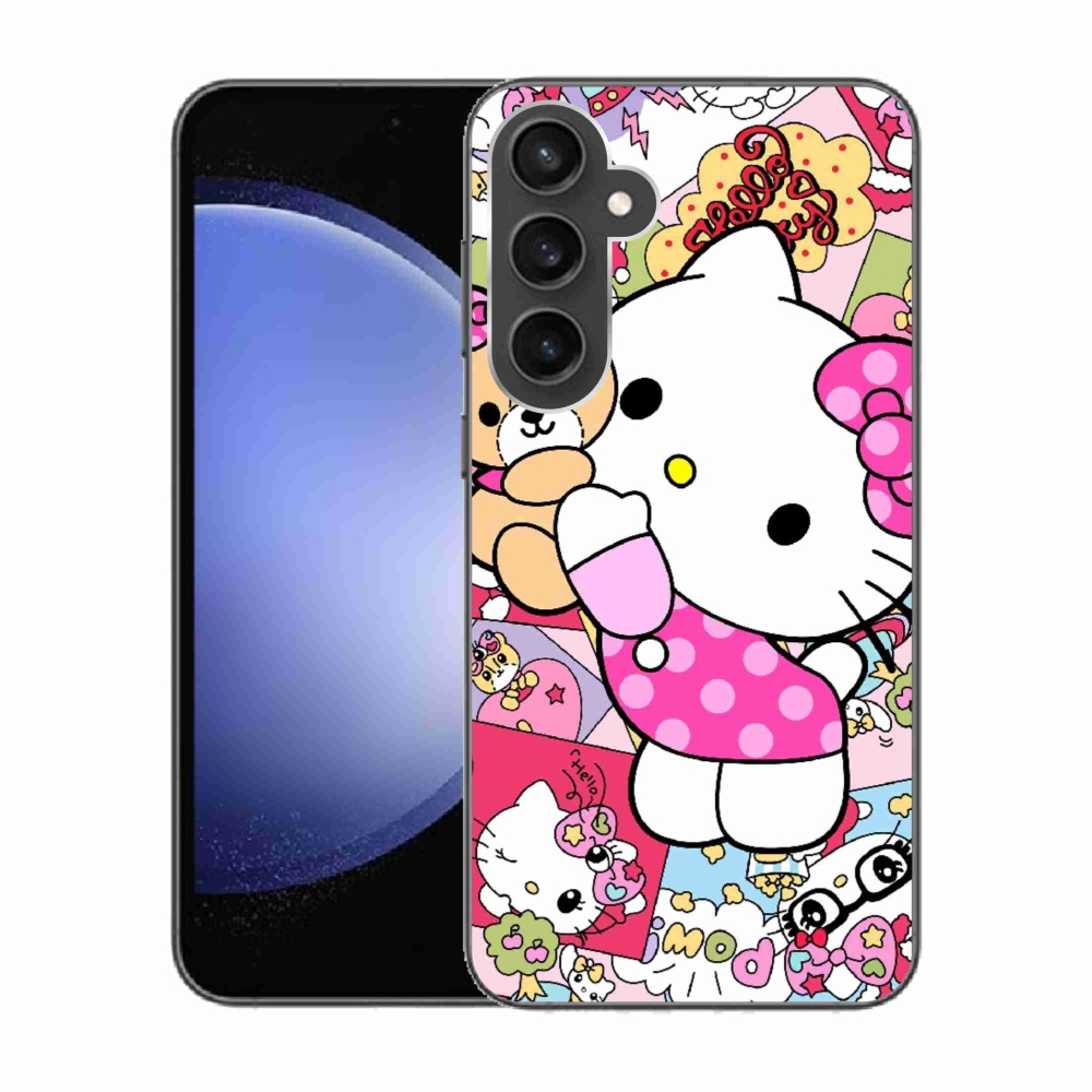 Gélový kryt mmCase na Samsung Galaxy S23 FE - cute kitty