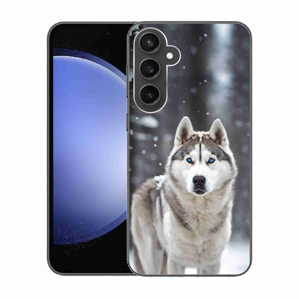 Gélový kryt mmCase na Samsung Galaxy S23 FE - husky 2