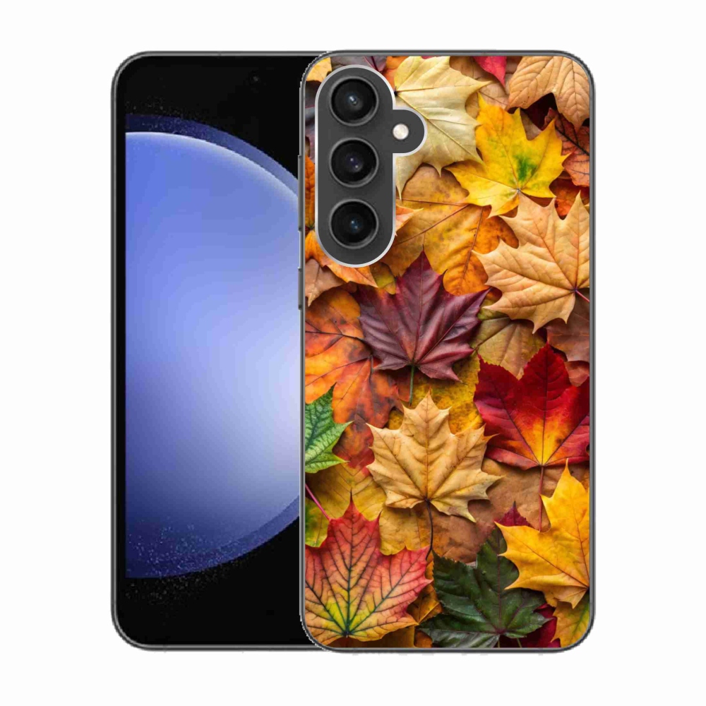 Gélový kryt mmCase na Samsung Galaxy S23 FE - javorové listy 2