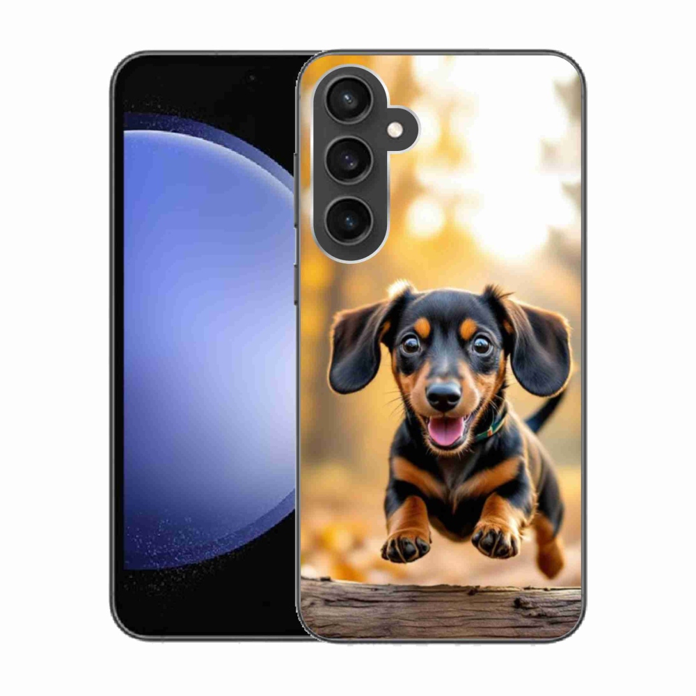 Gélový kryt mmCase na Samsung Galaxy S23 FE - jazvečík 2