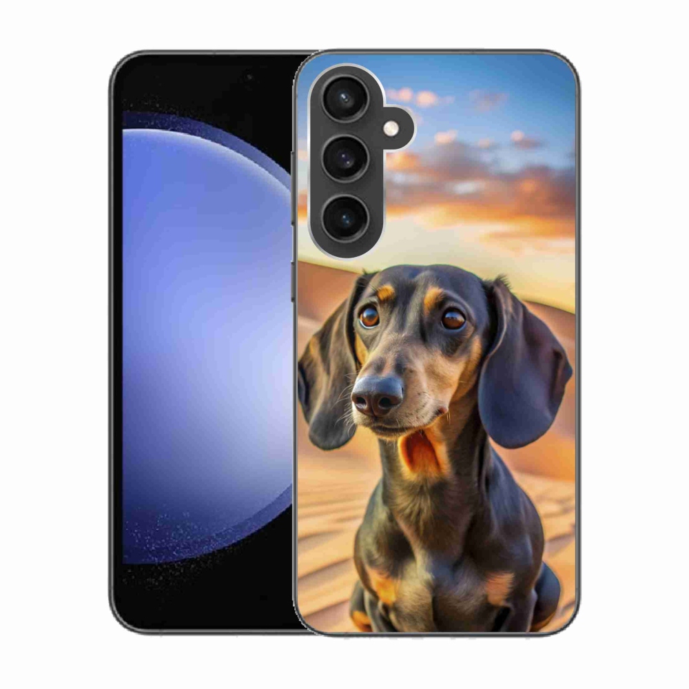 Gélový kryt mmCase na Samsung Galaxy S23 FE - jazvečík 3