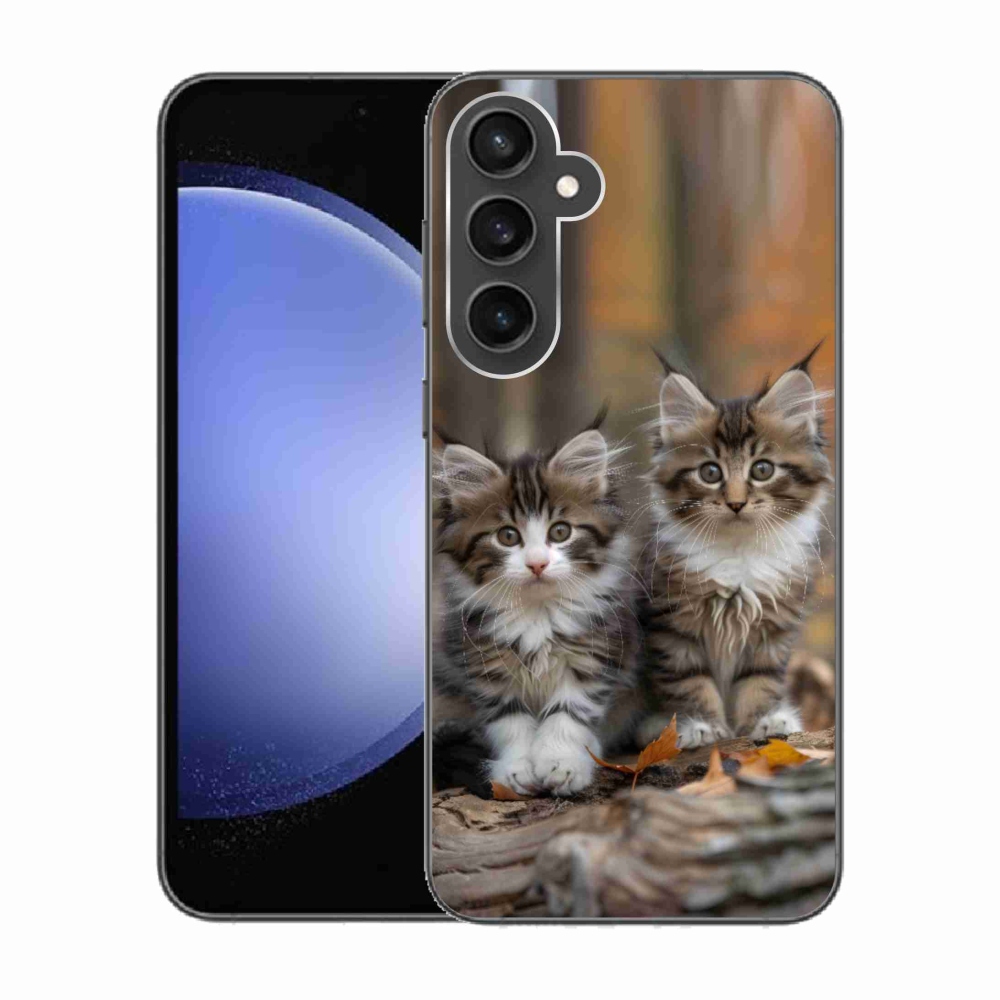 Gélový kryt mmCase na Samsung Galaxy S23 FE - mačacie duo 3