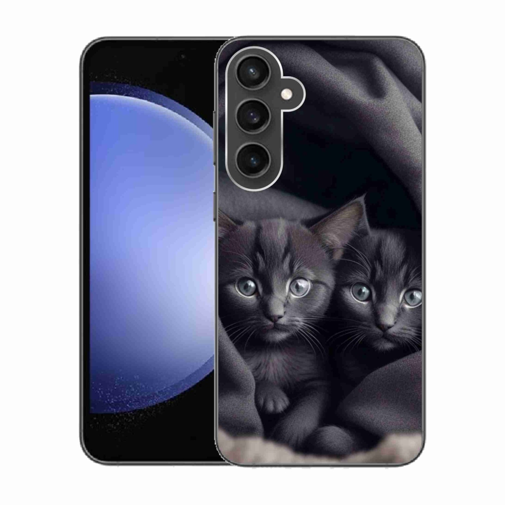 Gélový kryt mmCase na Samsung Galaxy S23 FE - mačacie duo