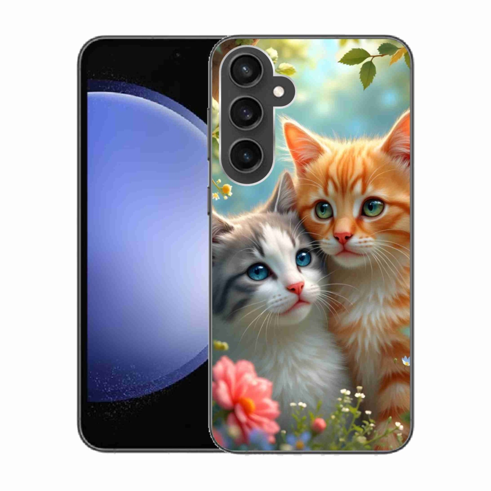 Gélový kryt mmCase na Samsung Galaxy S23 FE - mačacia láska 2
