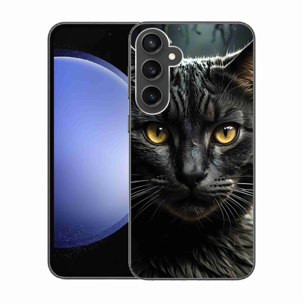 Gélový kryt mmCase na Samsung Galaxy S23 FE - mačacie pohľad 3