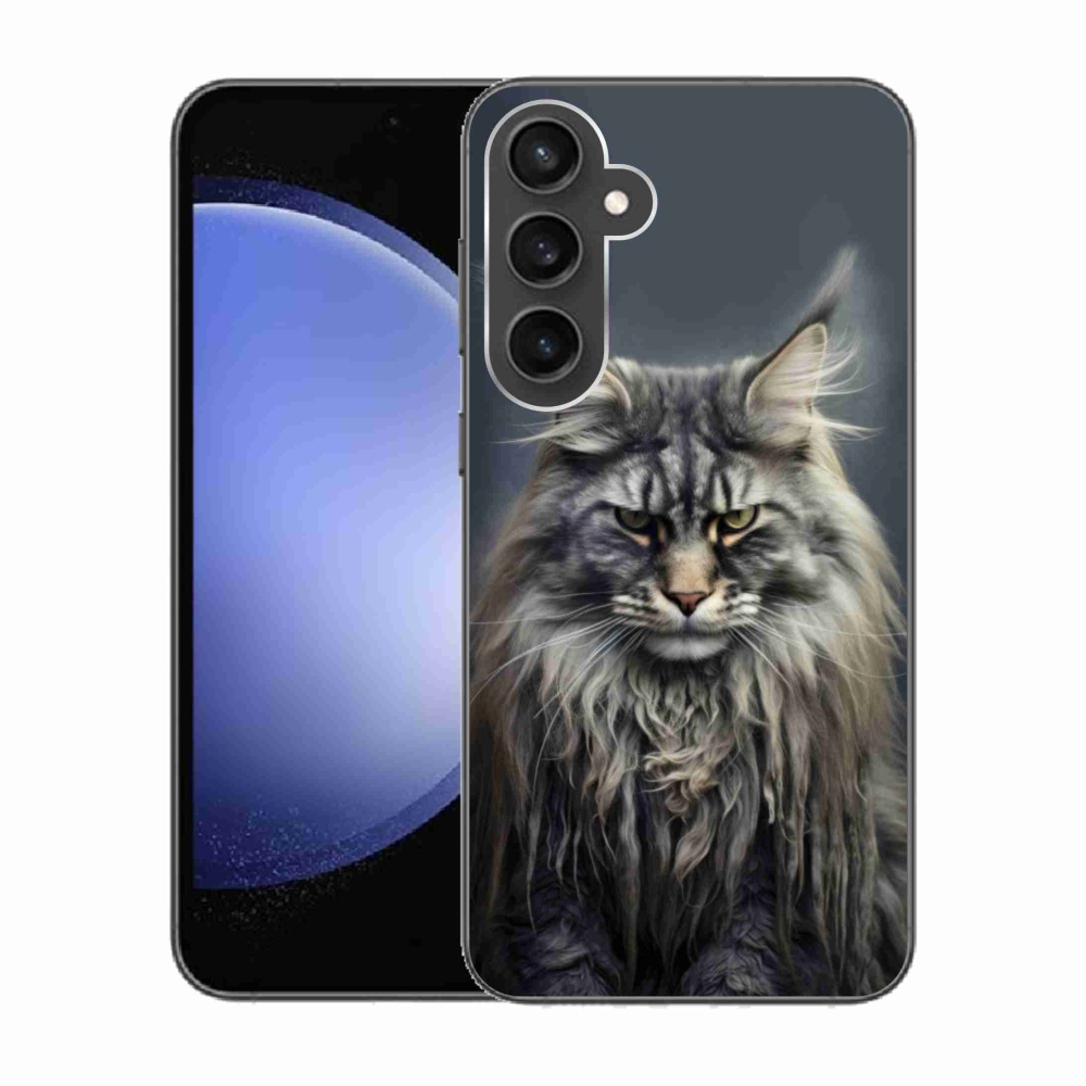 Gélový kryt mmCase na Samsung Galaxy S23 FE - mačacie pohľad 4