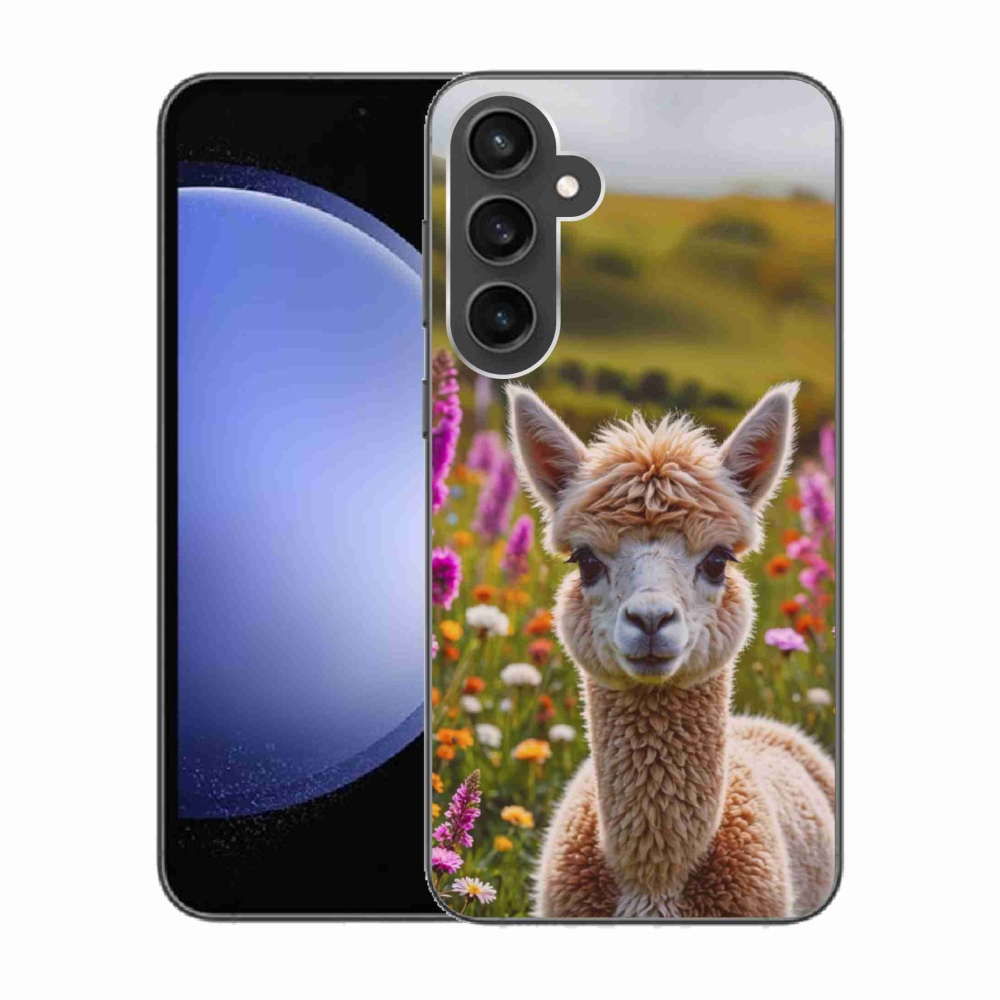 Gélový kryt mmCase na Samsung Galaxy S23 FE - lama na lúke