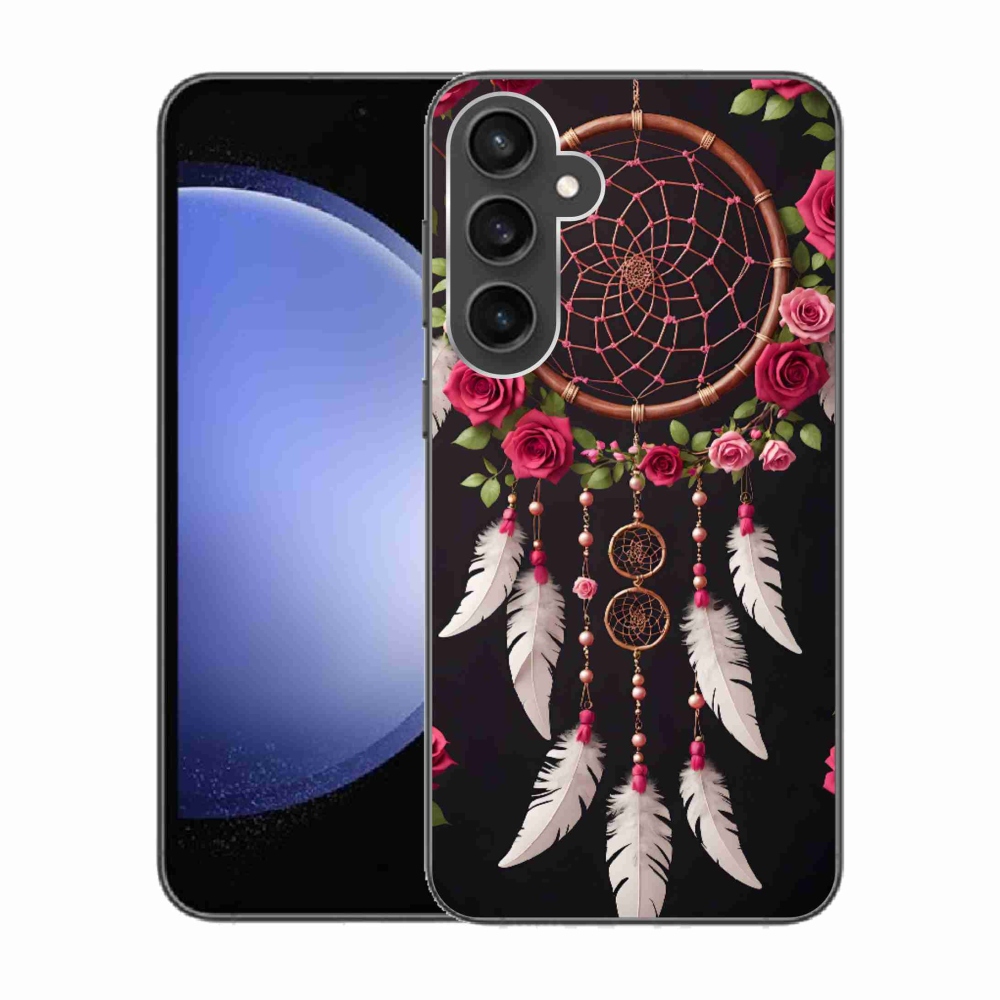 Gélový kryt mmCase na Samsung Galaxy S23 FE - lapač snov s ružami