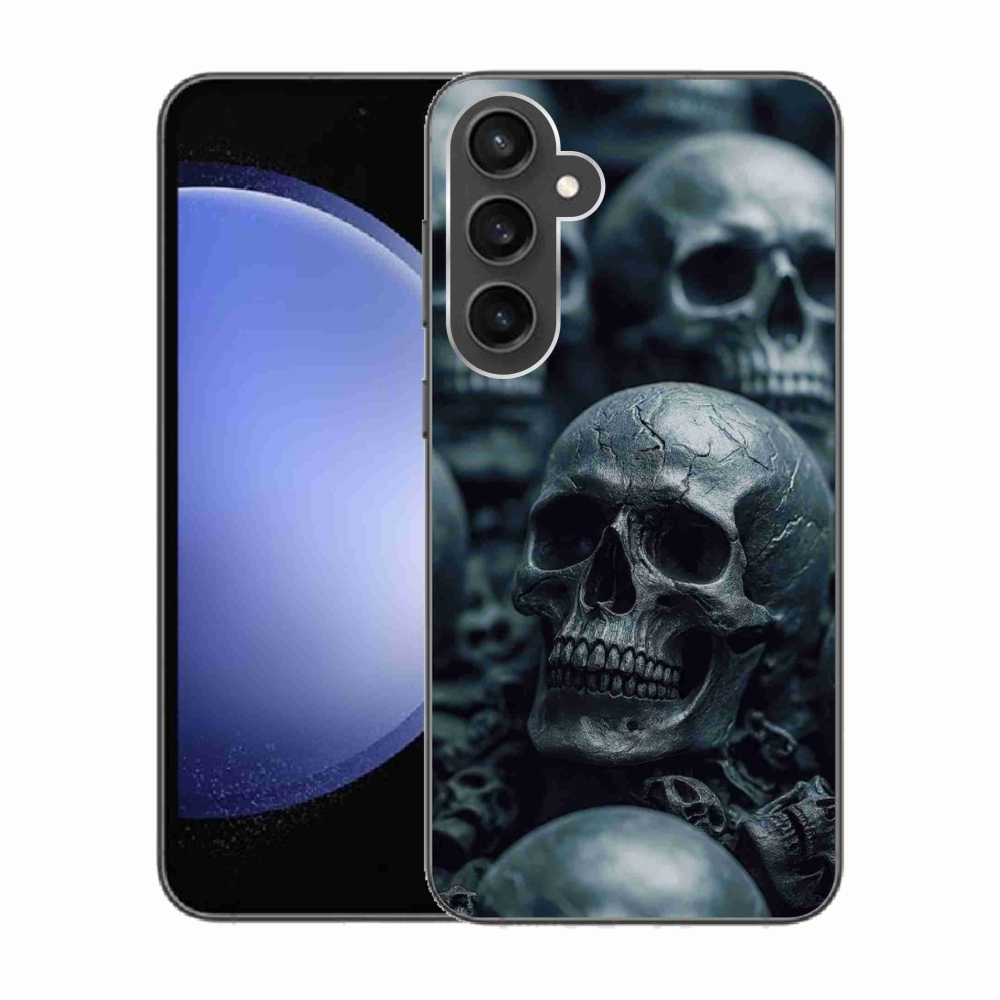 Gélový kryt mmCase na Samsung Galaxy S23 FE - lebka 2