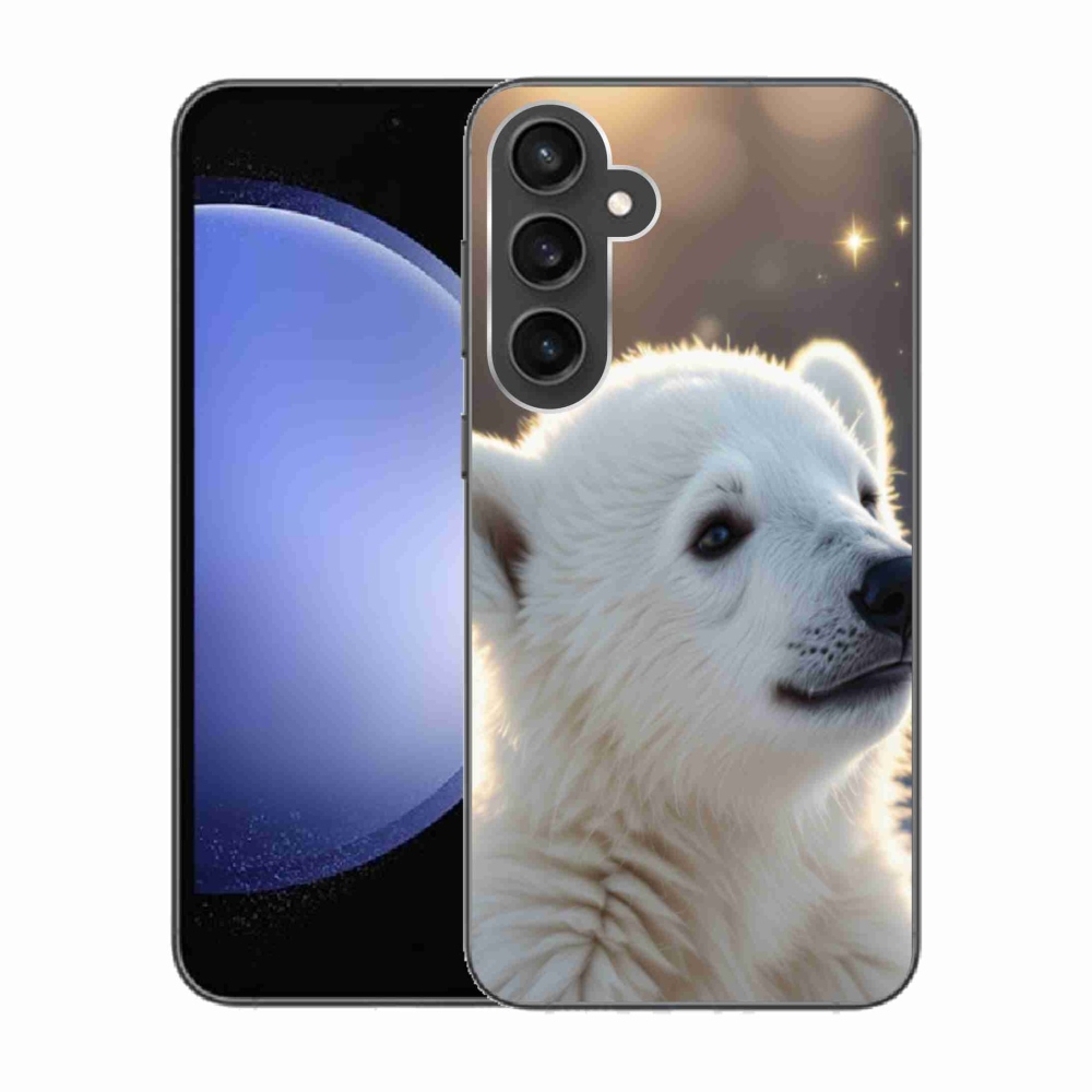 Gélový kryt mmCase na Samsung Galaxy S23 FE - ľadový medveď