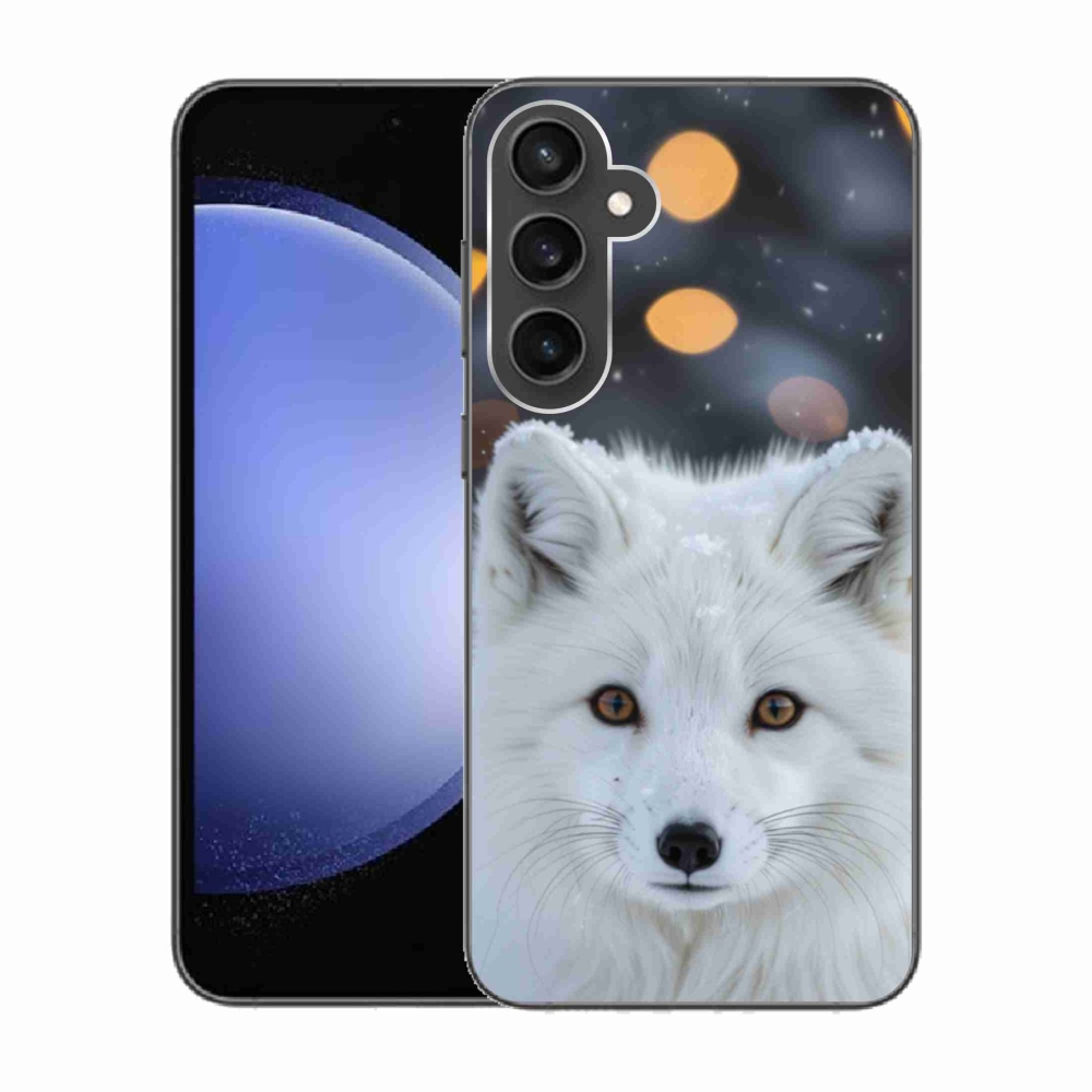 Gélový kryt mmCase na Samsung Galaxy S23 FE - líška polárna