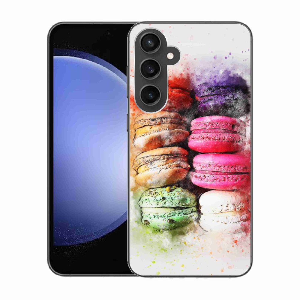 Gélový kryt mmCase na Samsung Galaxy S23 FE - makrónky