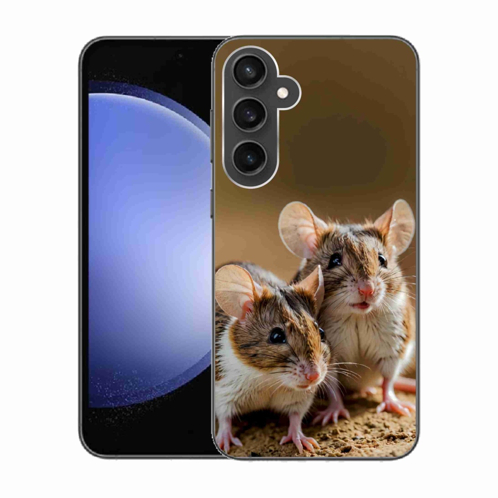 Gélový kryt mmCase na Samsung Galaxy S23 FE - myší duo