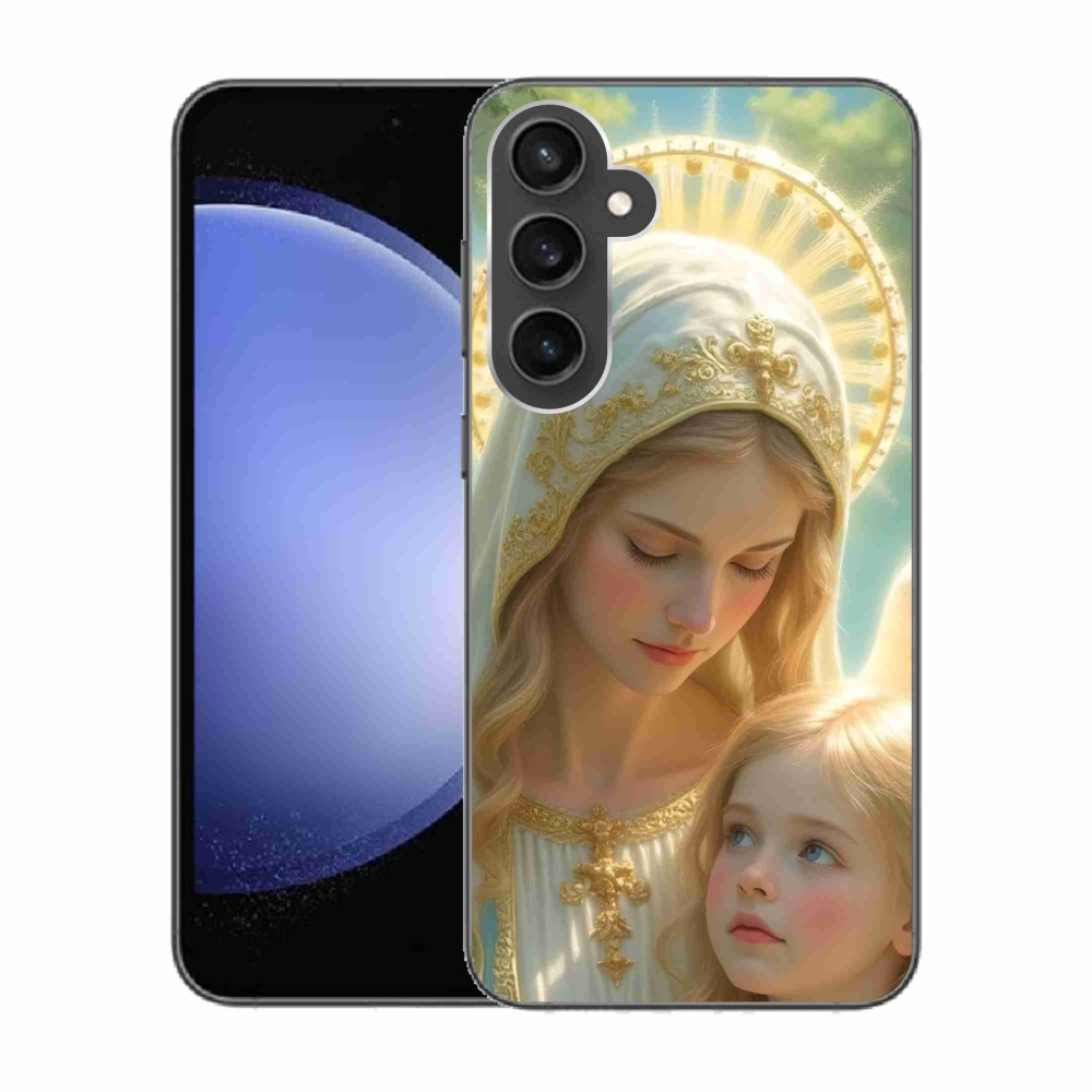 Gélový kryt mmCase na Samsung Galaxy S23 FE - náboženský motív 2