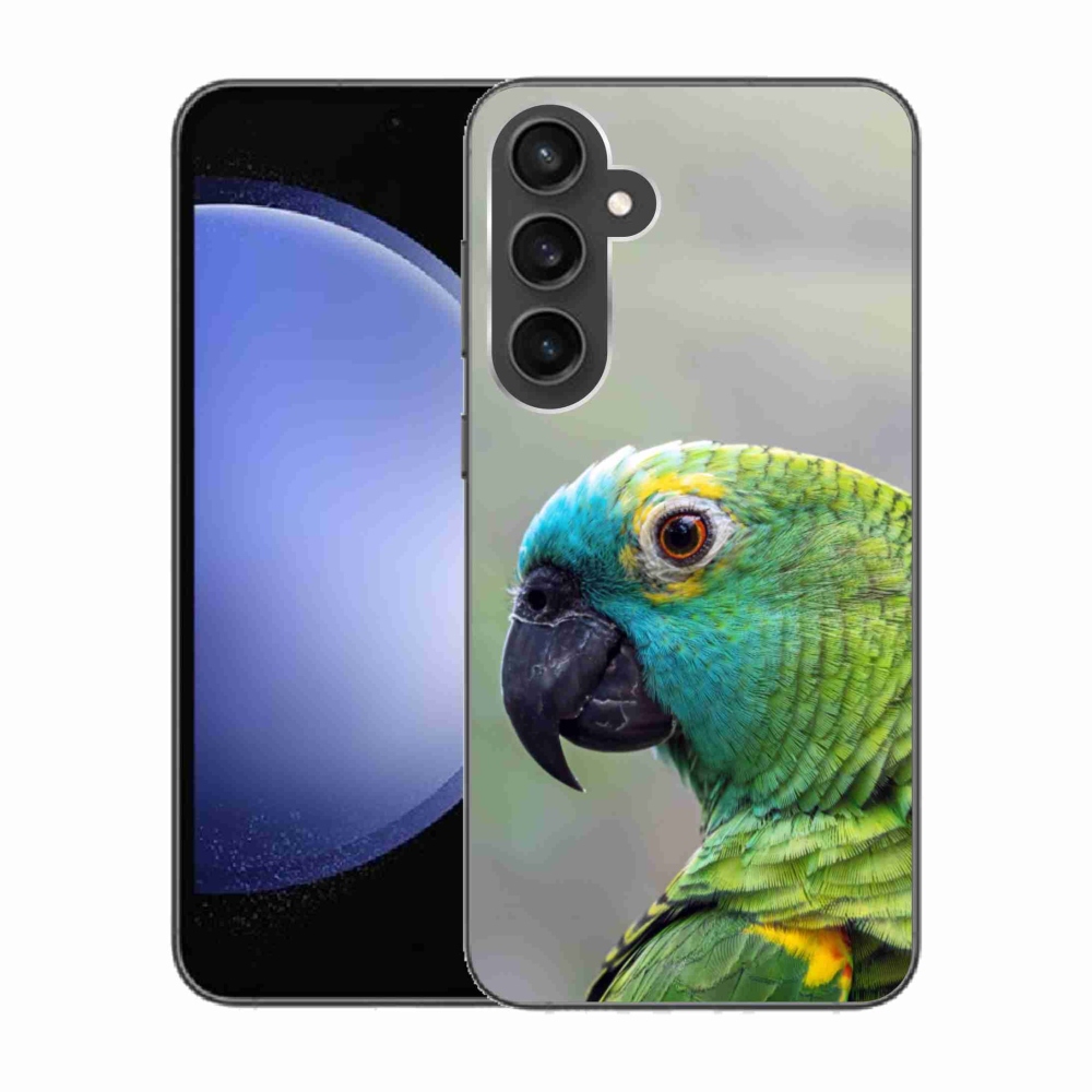 Gélový kryt mmCase na Samsung Galaxy S23 FE - papagáj amazoňan