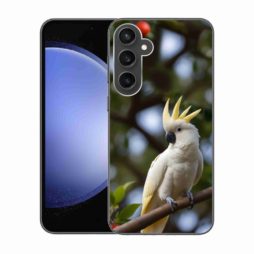 Gélový kryt mmCase na Samsung Galaxy S23 FE - papagáj kakadu 3