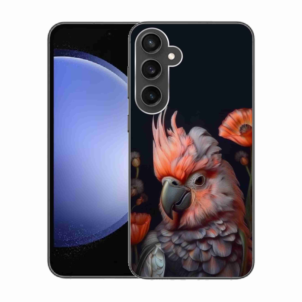 Gélový kryt mmCase na Samsung Galaxy S23 FE - papagáj kakadu vo farbách