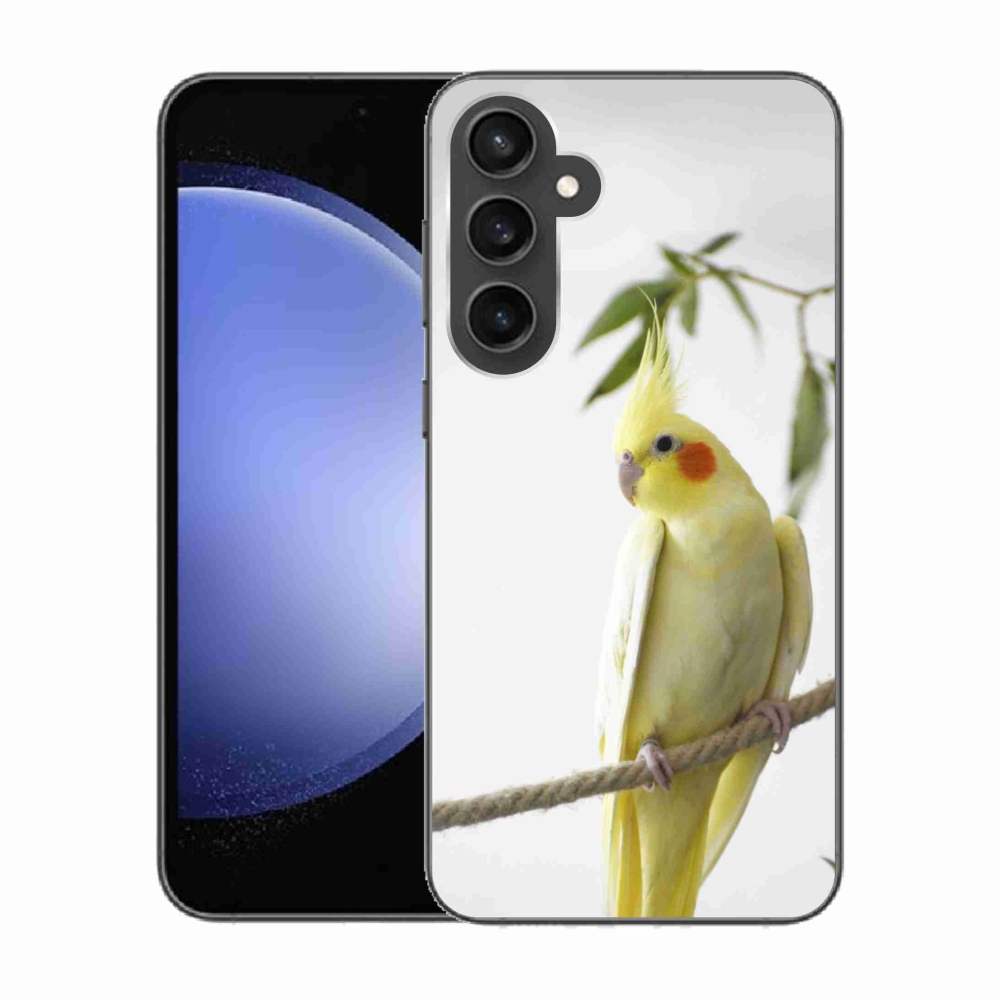 Gélový kryt mmCase na Samsung Galaxy S23 FE - papagáj korela chocholatá