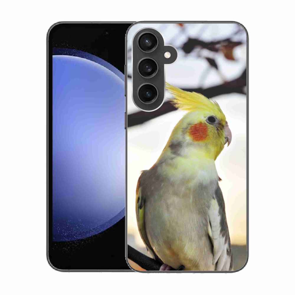 Gélový kryt mmCase na Samsung Galaxy S23 FE - papagáj korela