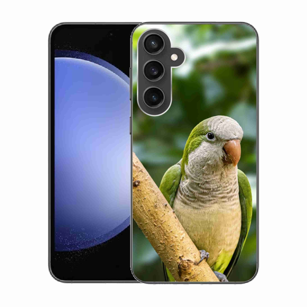 Gélový kryt mmCase na Samsung Galaxy S23 FE - papagáj mníšok