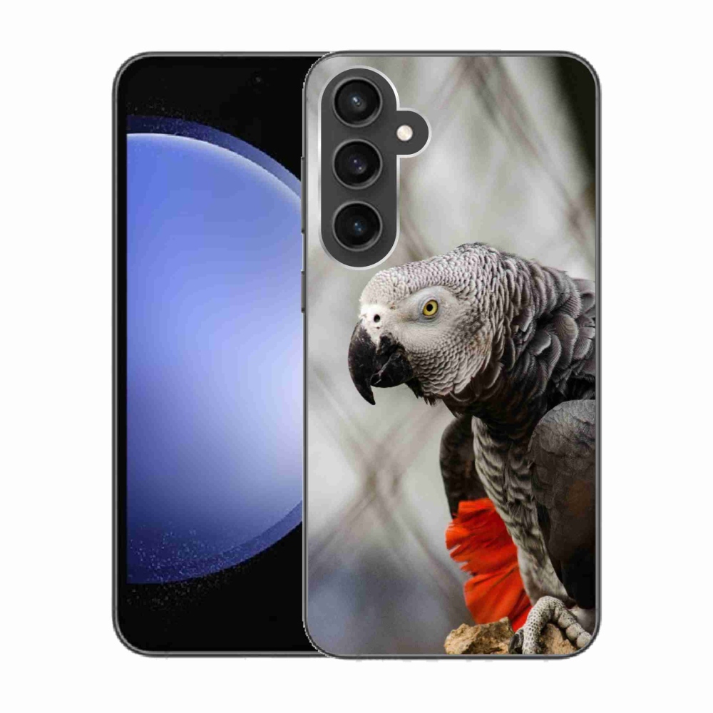 Gélový kryt mmCase na Samsung Galaxy S23 FE - papagáj žako 3