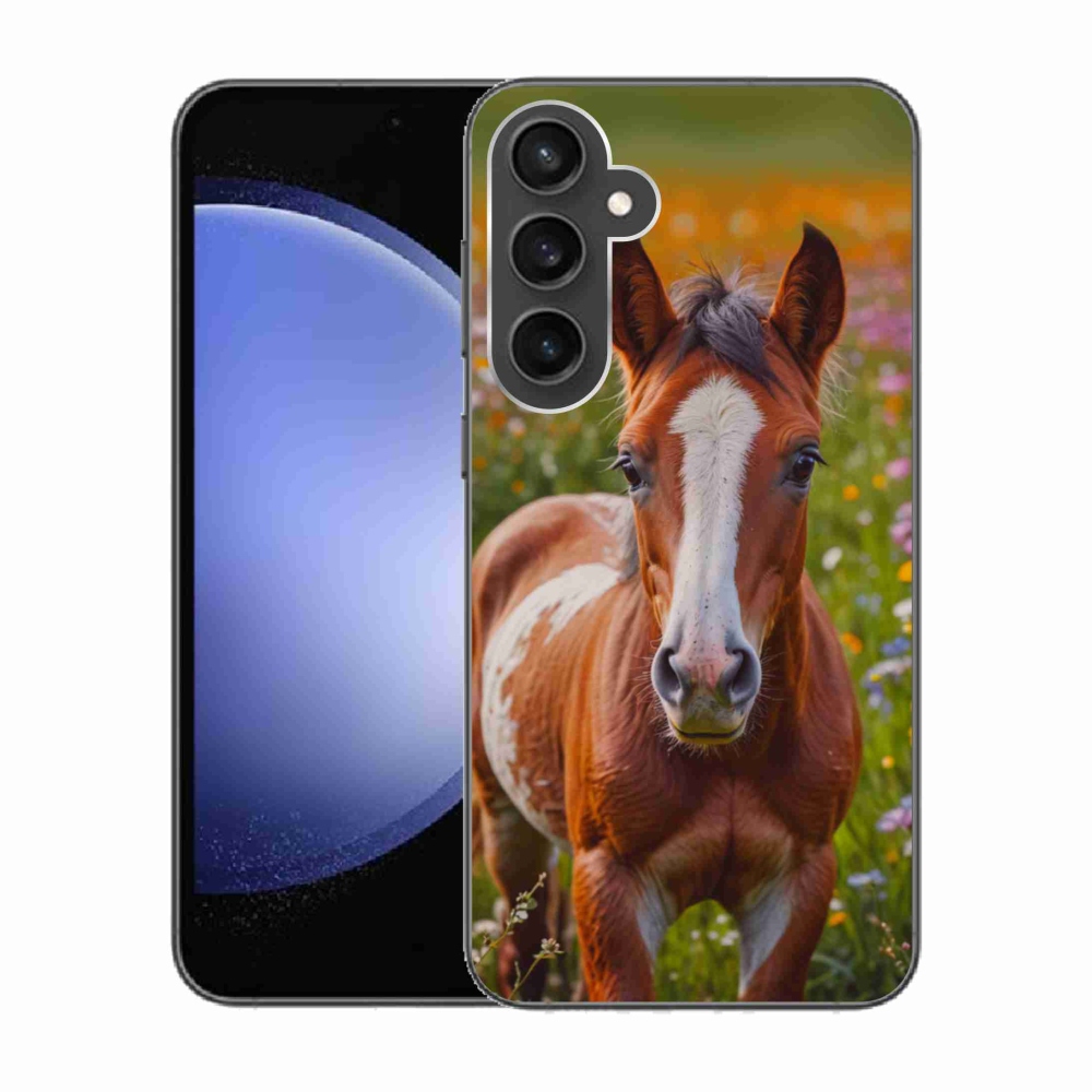 Gélový kryt mmCase na Samsung Galaxy S23 FE - roztomilé žriebä