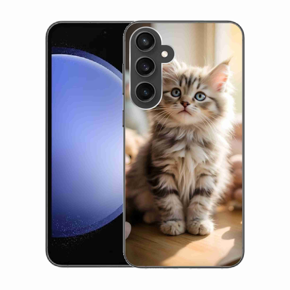 Gélový kryt mmCase na Samsung Galaxy S23 FE - roztomilé mačiatko 10