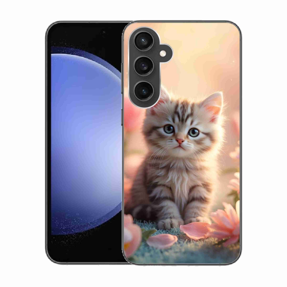 Gélový kryt mmCase na Samsung Galaxy S23 FE - roztomilé mačiatko 8