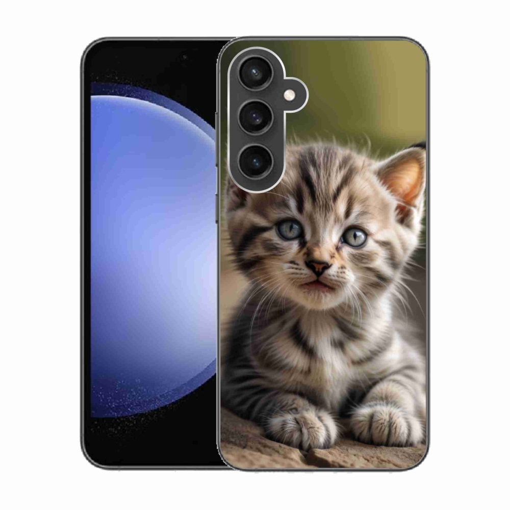 Gélový kryt mmCase na Samsung Galaxy S23 FE - roztomilé mačiatko 9