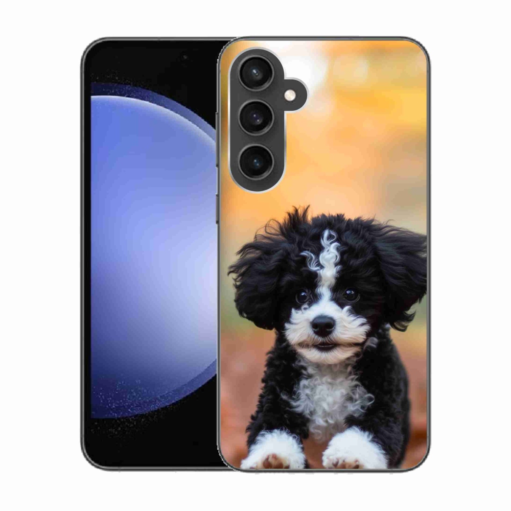 Gélový kryt mmCase na Samsung Galaxy S23 FE - roztomilé šteňa 2