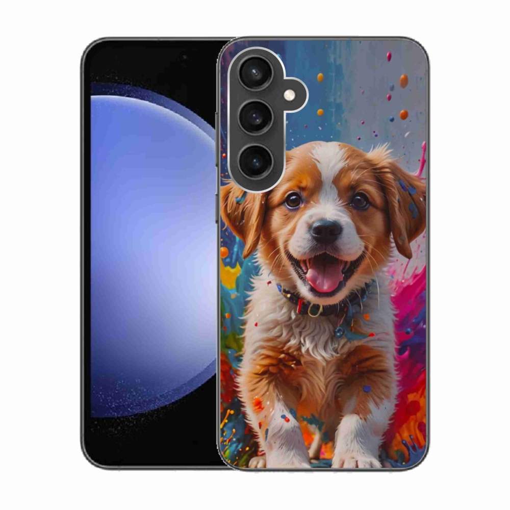 Gélový kryt mmCase na Samsung Galaxy S23 FE - roztomilé šteňa 3