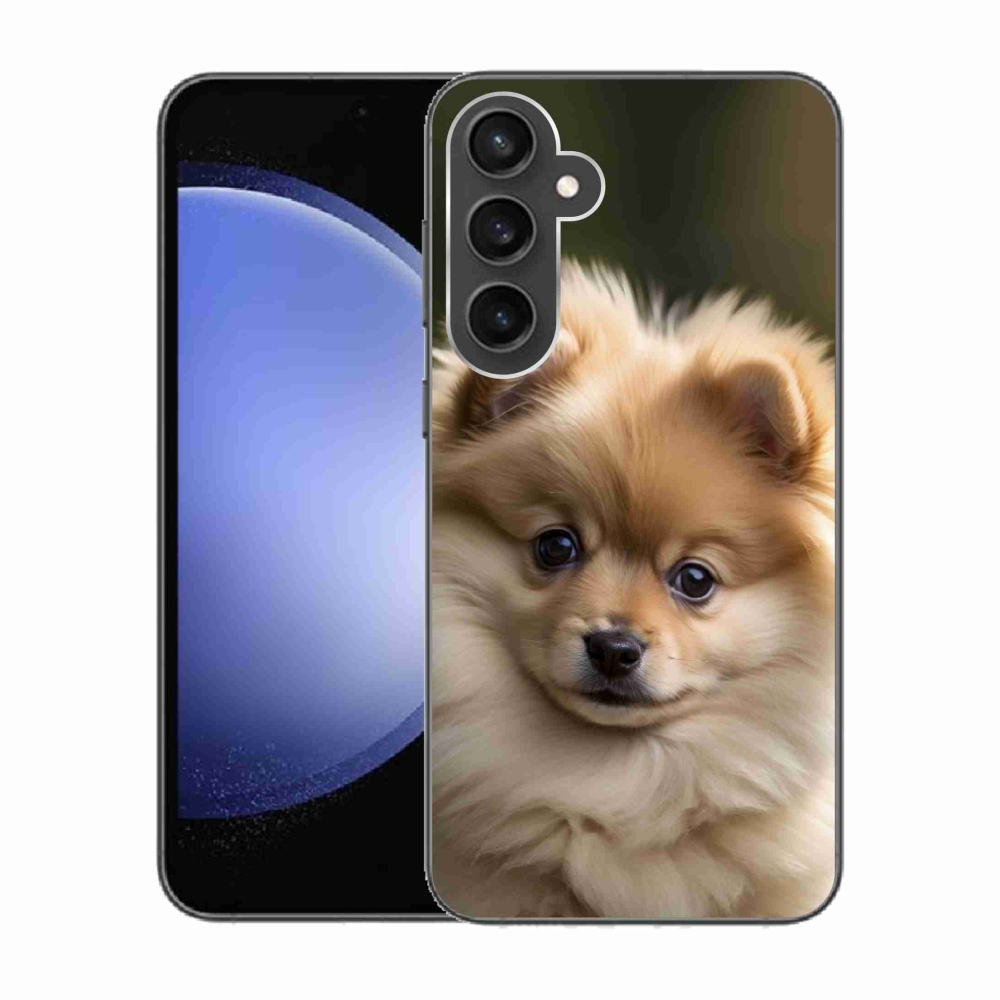 Gélový kryt mmCase na Samsung Galaxy S23 FE - roztomilý pomeranian 2