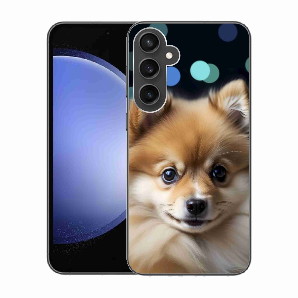 Gélový kryt mmCase na Samsung Galaxy S23 FE - roztomilý pomeranian